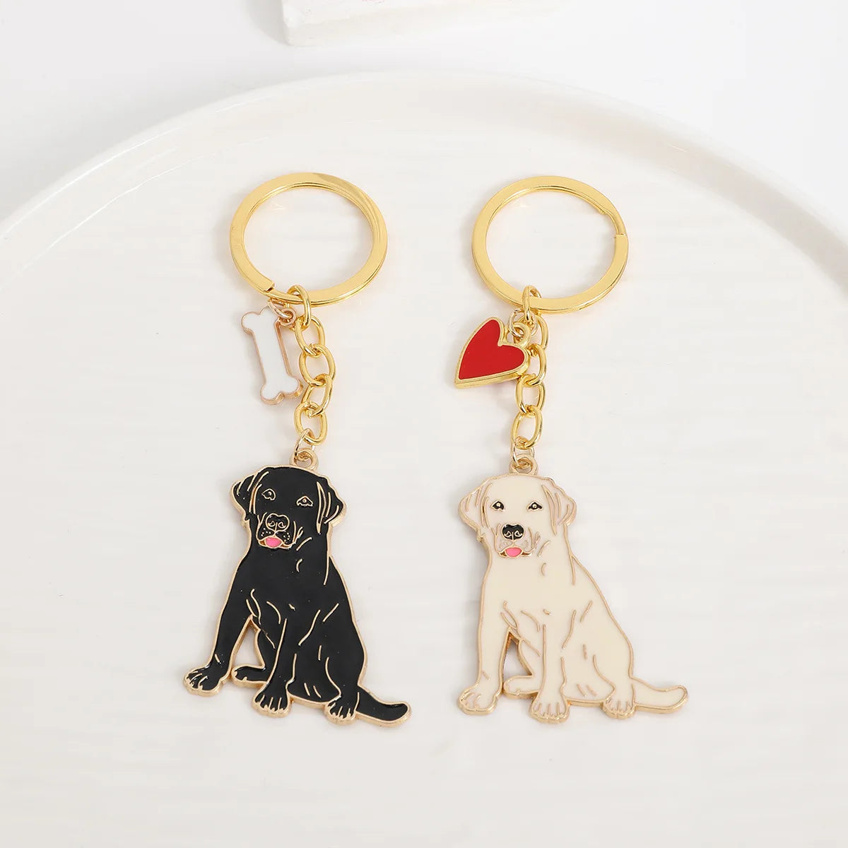 Labrador Retriever Keychain – Cute Dog Keyring Pendant