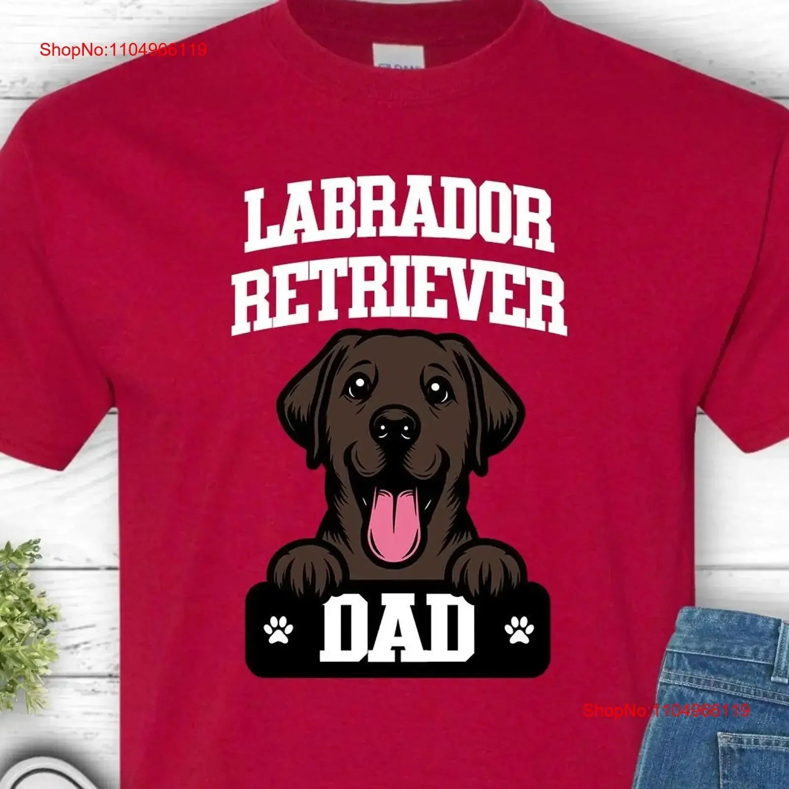 Labrador Retriever Dad T-Shirt – Funny Dog Lover Gift for Men