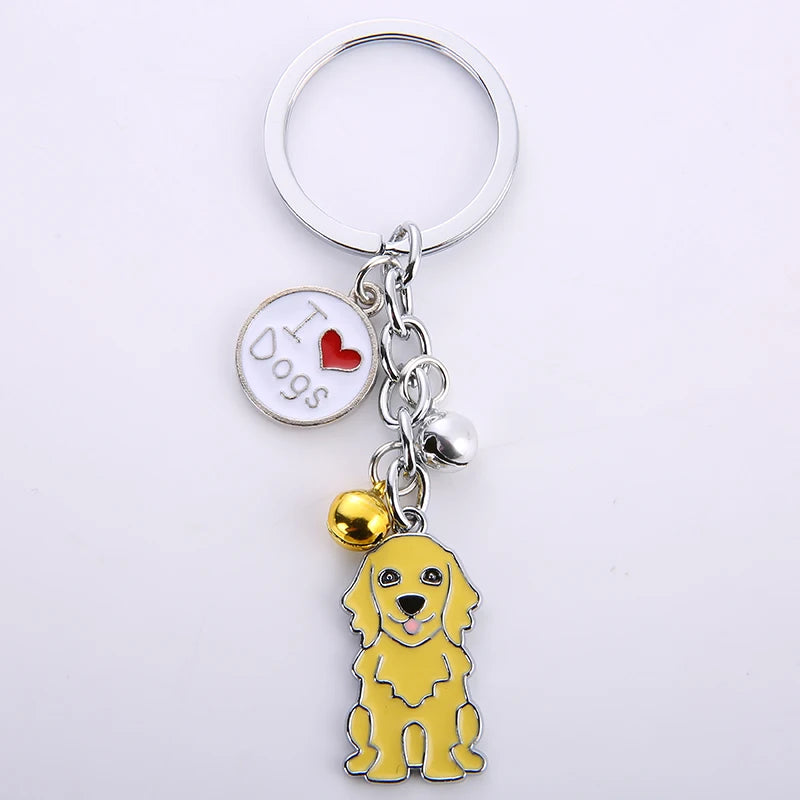 Golden Retriever Keychain