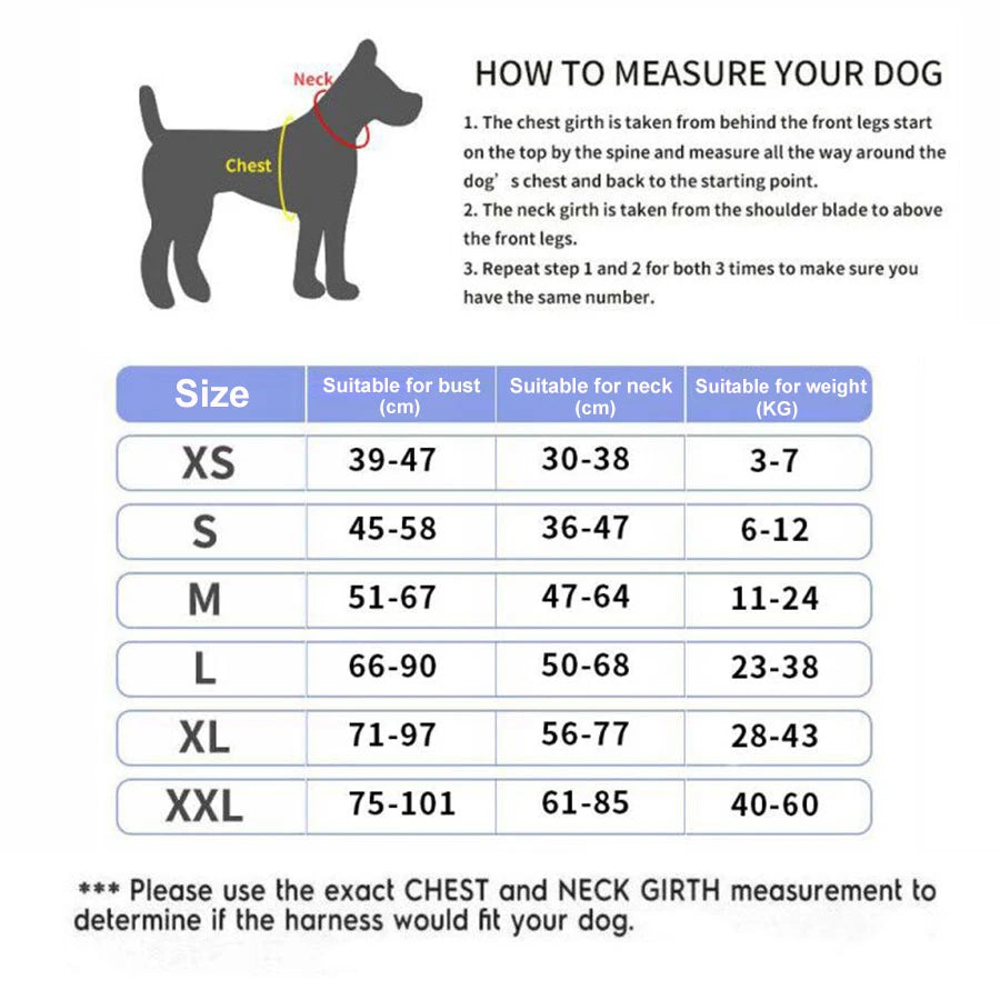 Personalized No-Pull Reflective Dog Harness – Breathable Custom Pet Vest (Small → Large)