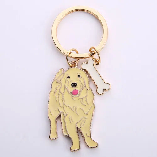 Golden Retriever Keychain
