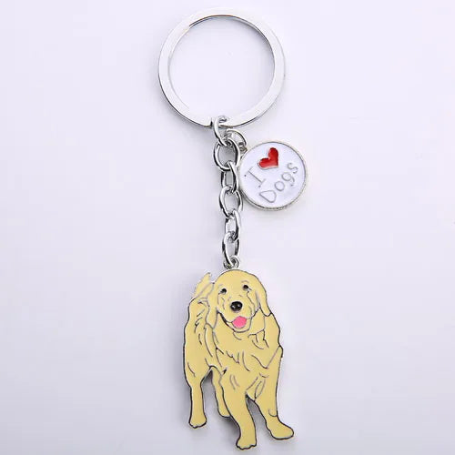 Golden Retriever Keychain