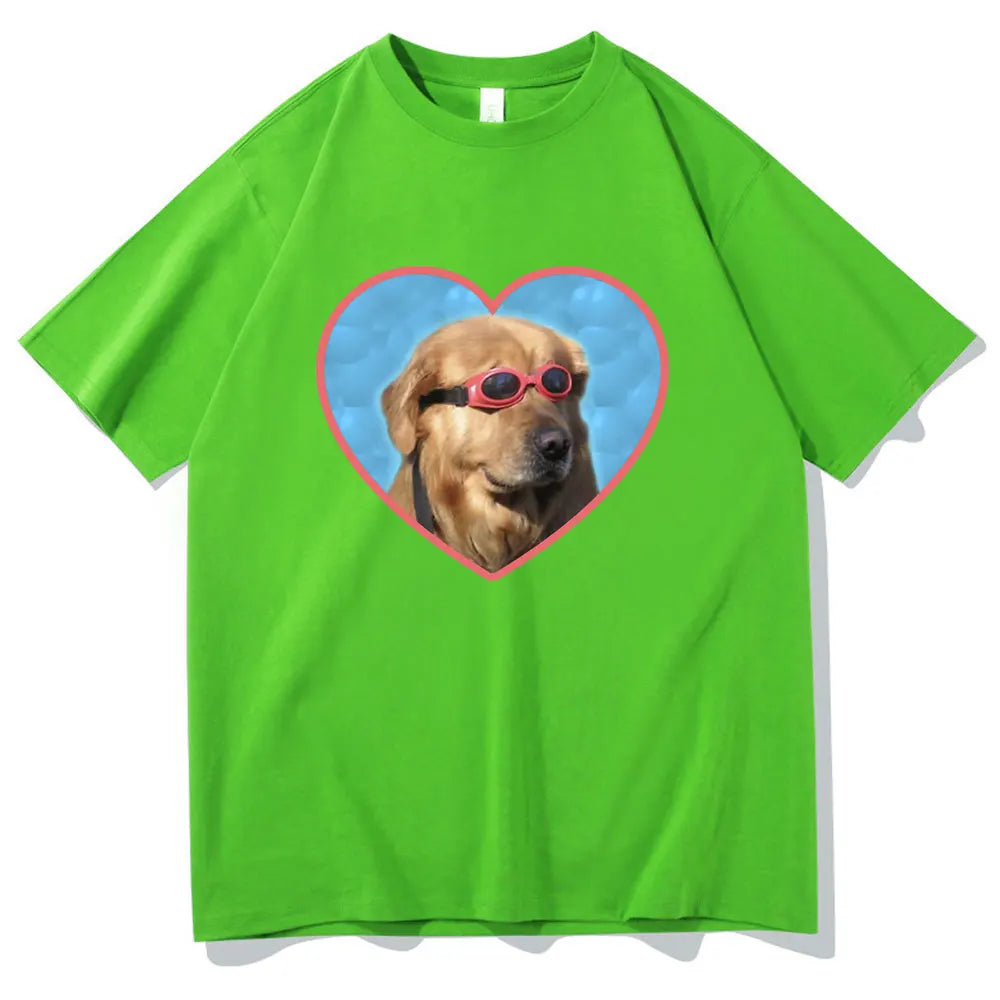 Golden Retriever Love Sunglasses T-Shirt