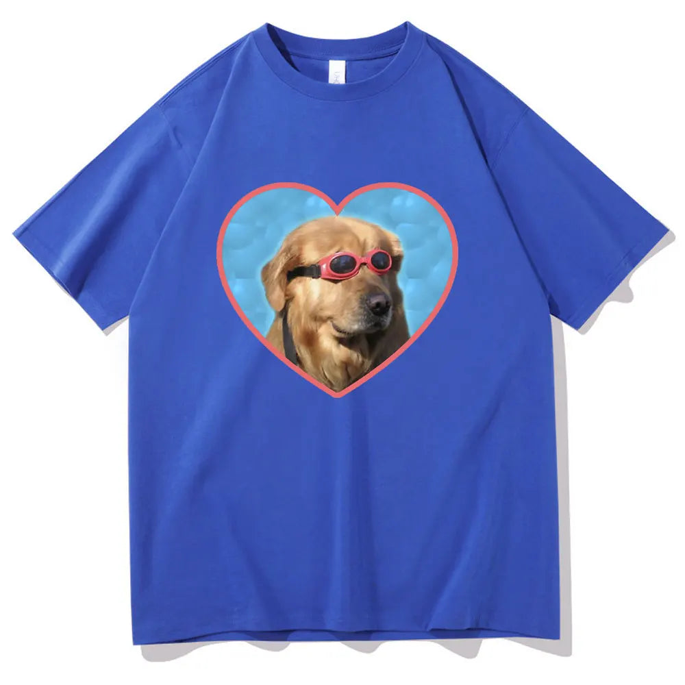 Golden Retriever Love Sunglasses T-Shirt