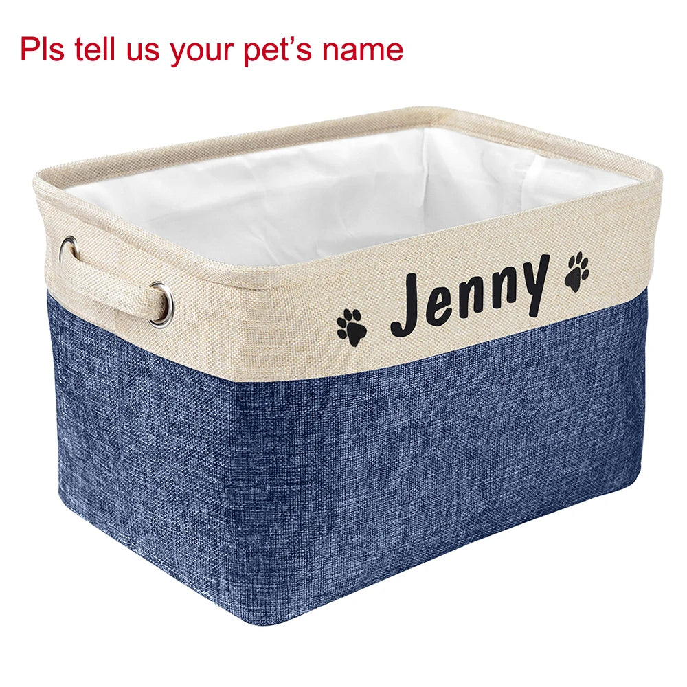 Personalized Dog Toy Basket
