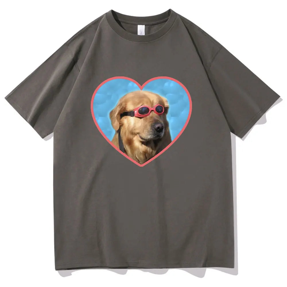 Golden Retriever Love Sunglasses T-Shirt