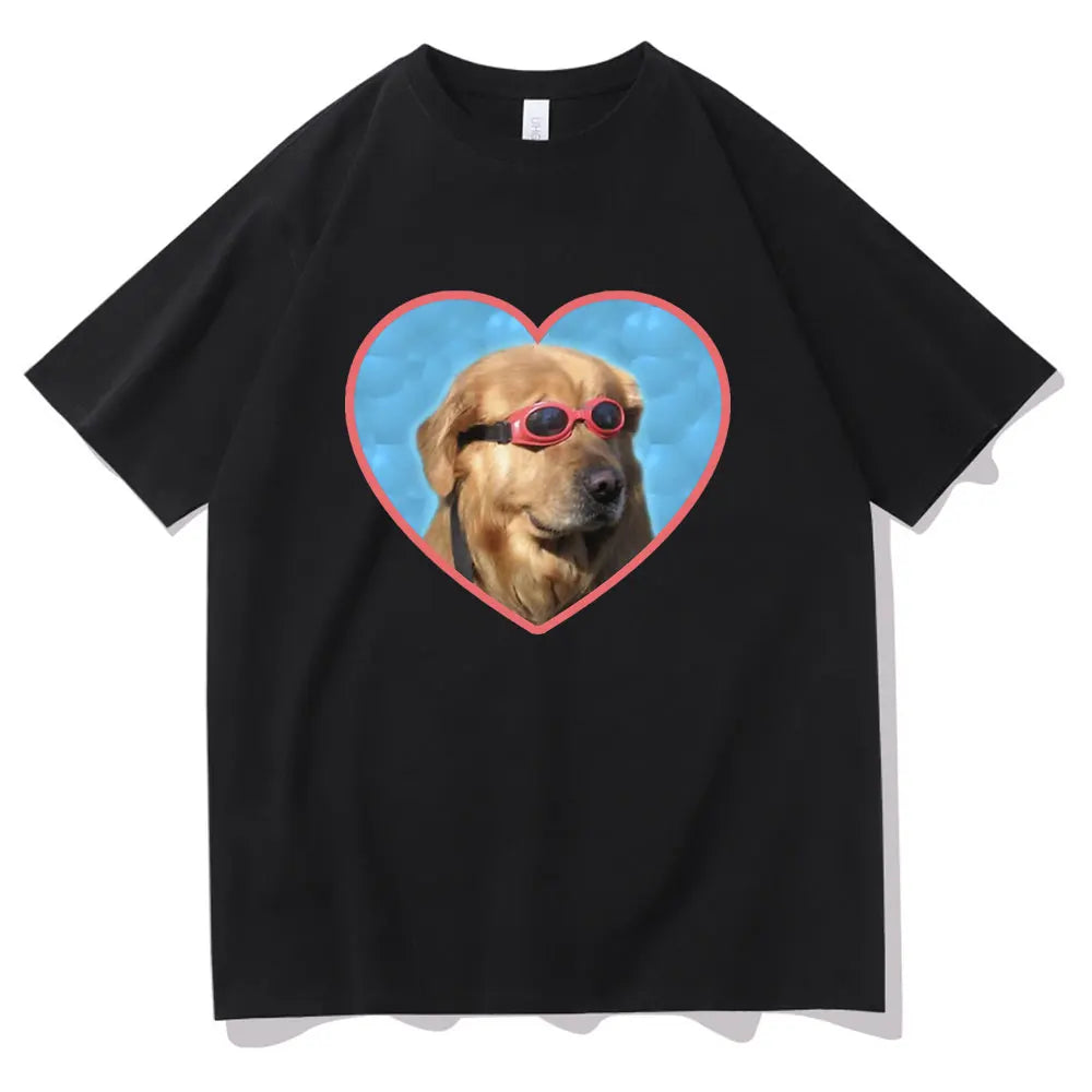 Golden Retriever Love Sunglasses T-Shirt