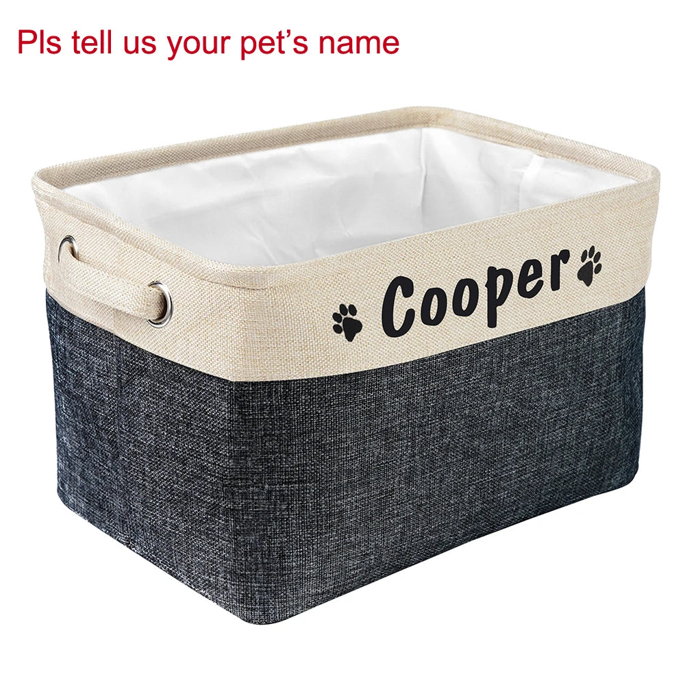 Personalized Dog Toy Basket