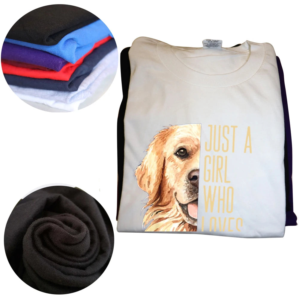 Just A Girl Who Loves Goldens T-Shirt