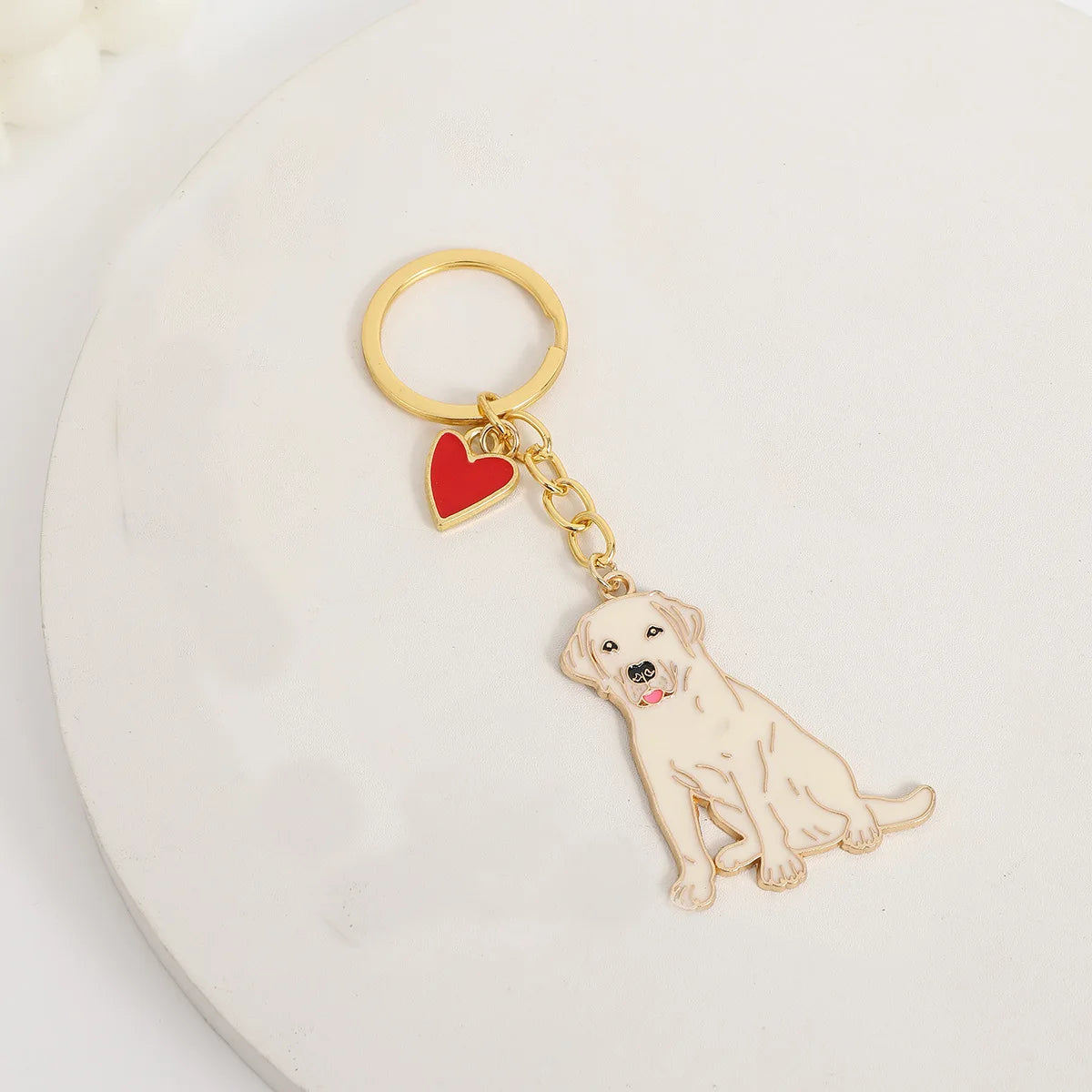 Labrador Retriever Keychain – Cute Dog Keyring Pendant