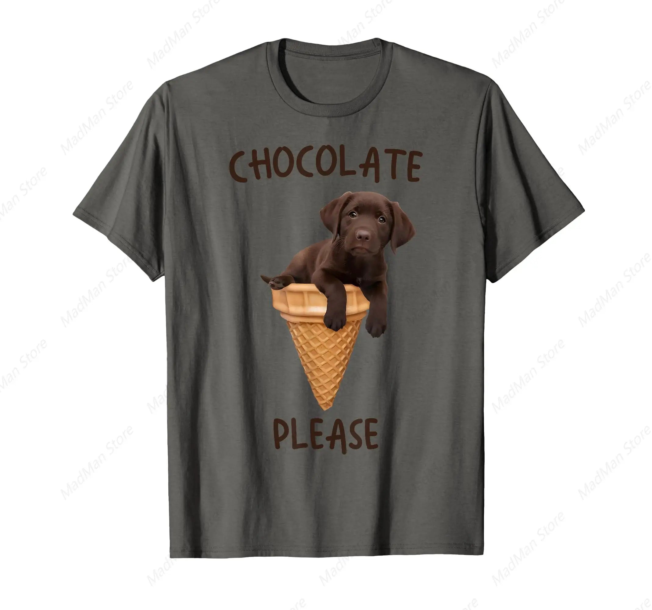 Chocolate Labrador Ice Cream Cone T-Shirt
