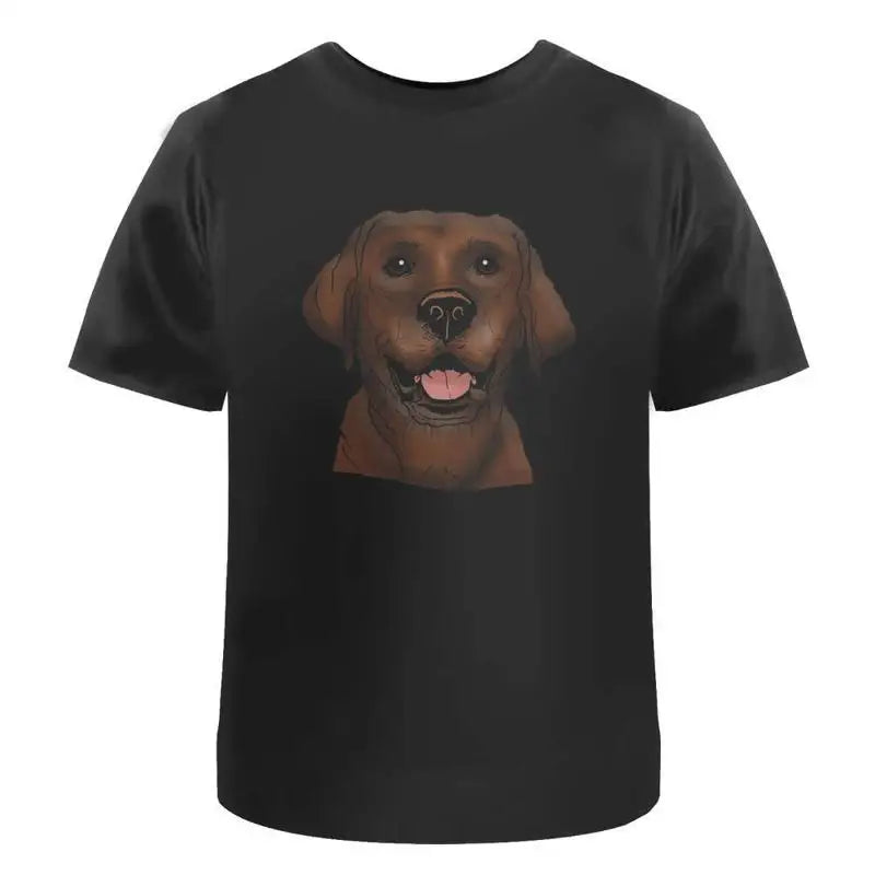 Chocolate Labrador Face T-Shirt