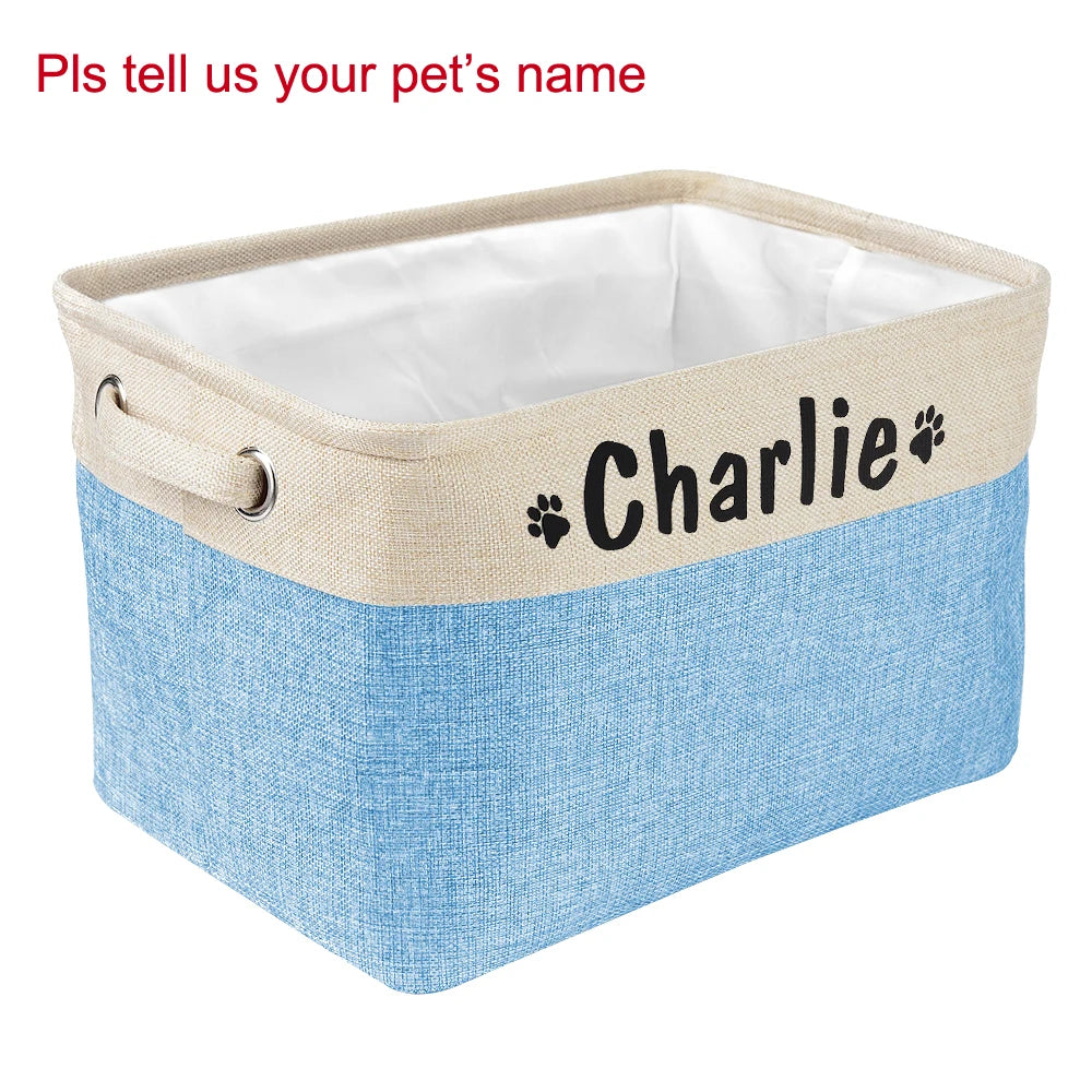 Personalized Dog Toy Basket