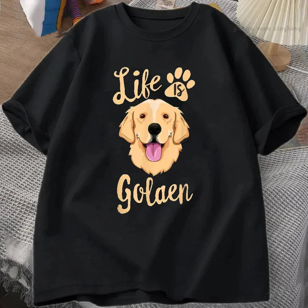 Life Is Golden Retriever T-Shirt