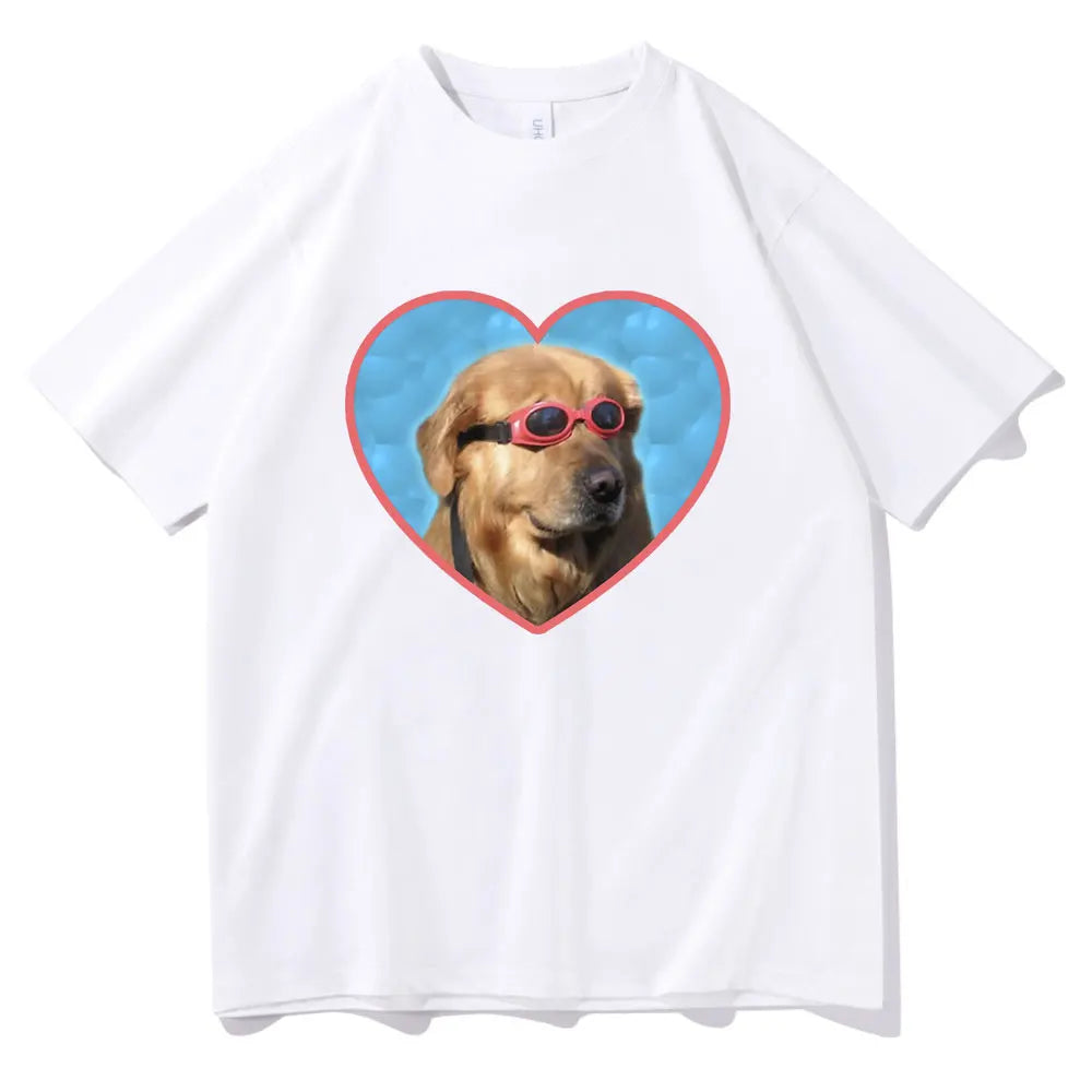 Golden Retriever Love Sunglasses T-Shirt