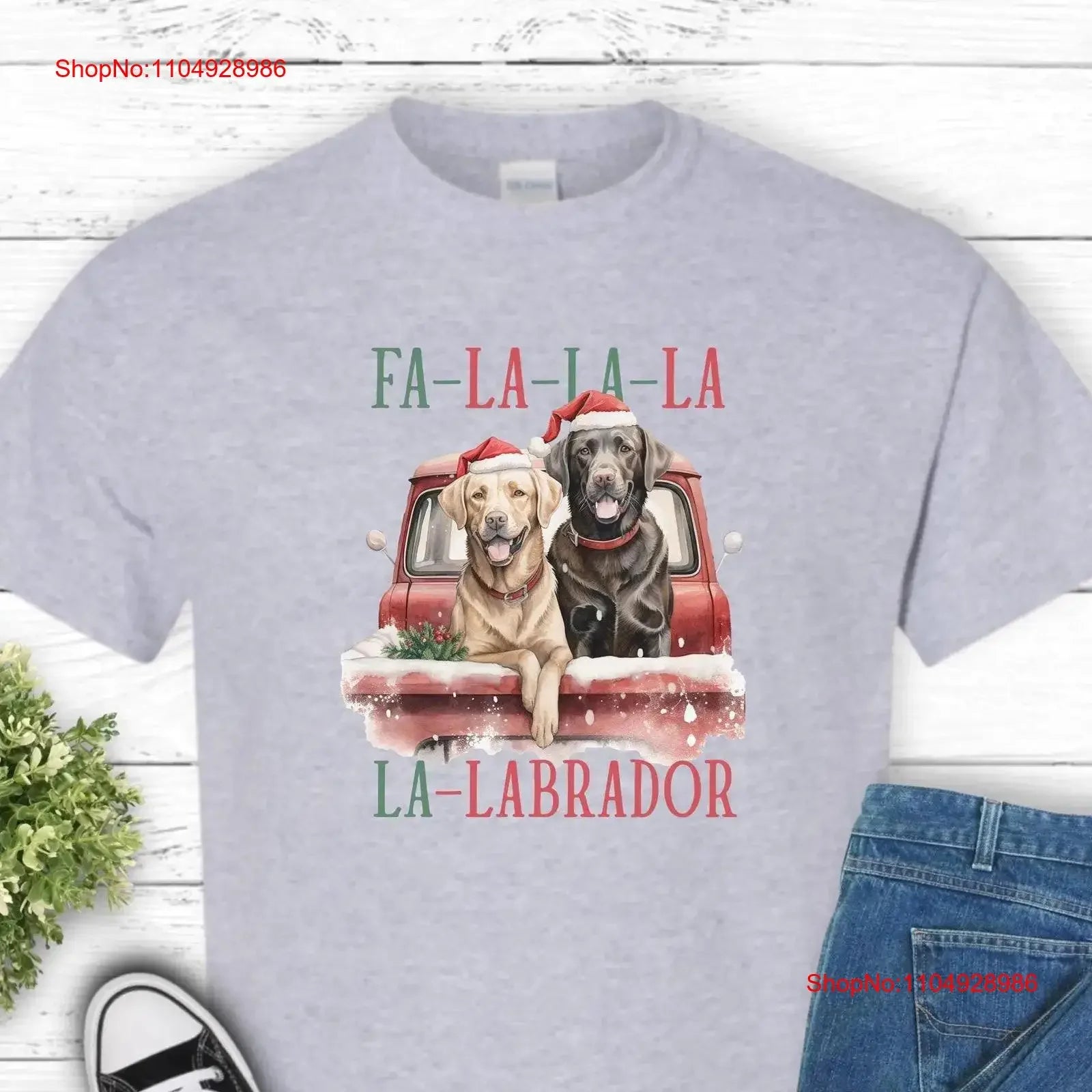 Fa La Labrador Christmas T-Shirt