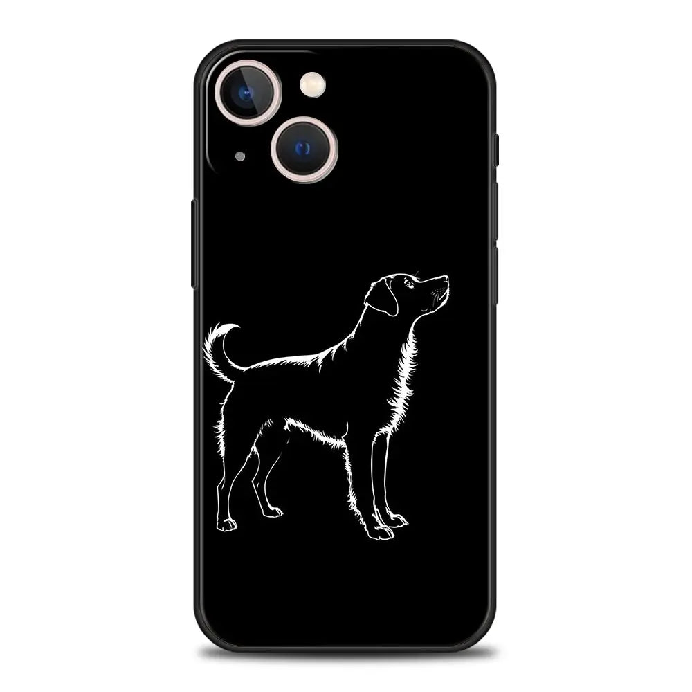 Golden Retriever Silhouette iPhone Case