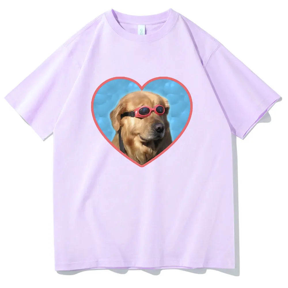 Golden Retriever Love Sunglasses T-Shirt