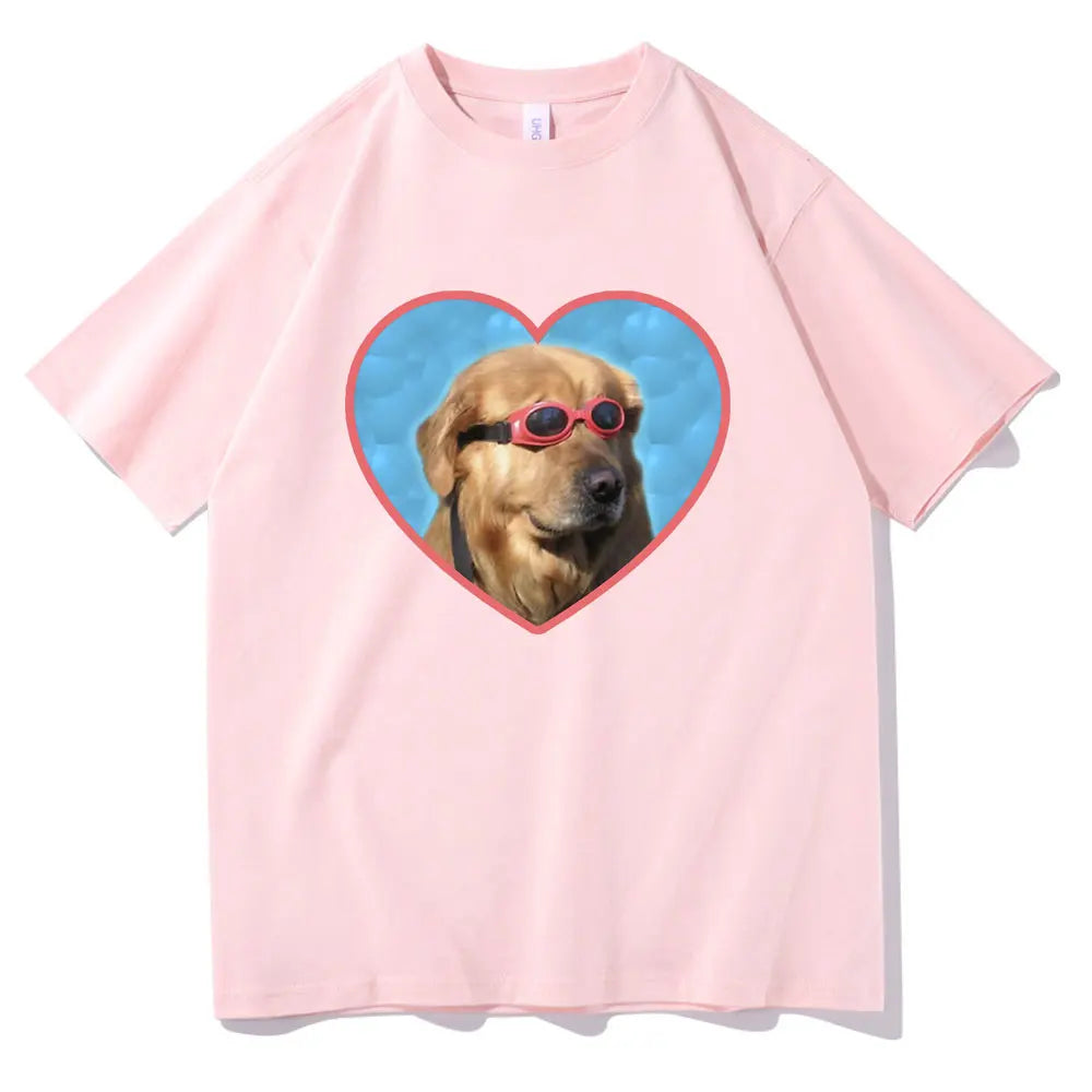 Golden Retriever Love Sunglasses T-Shirt