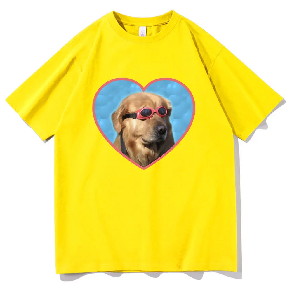 Golden Retriever Love Sunglasses T-Shirt