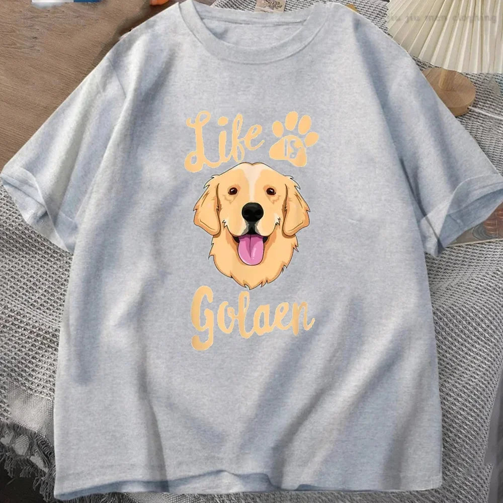 Life Is Golden Retriever T-Shirt